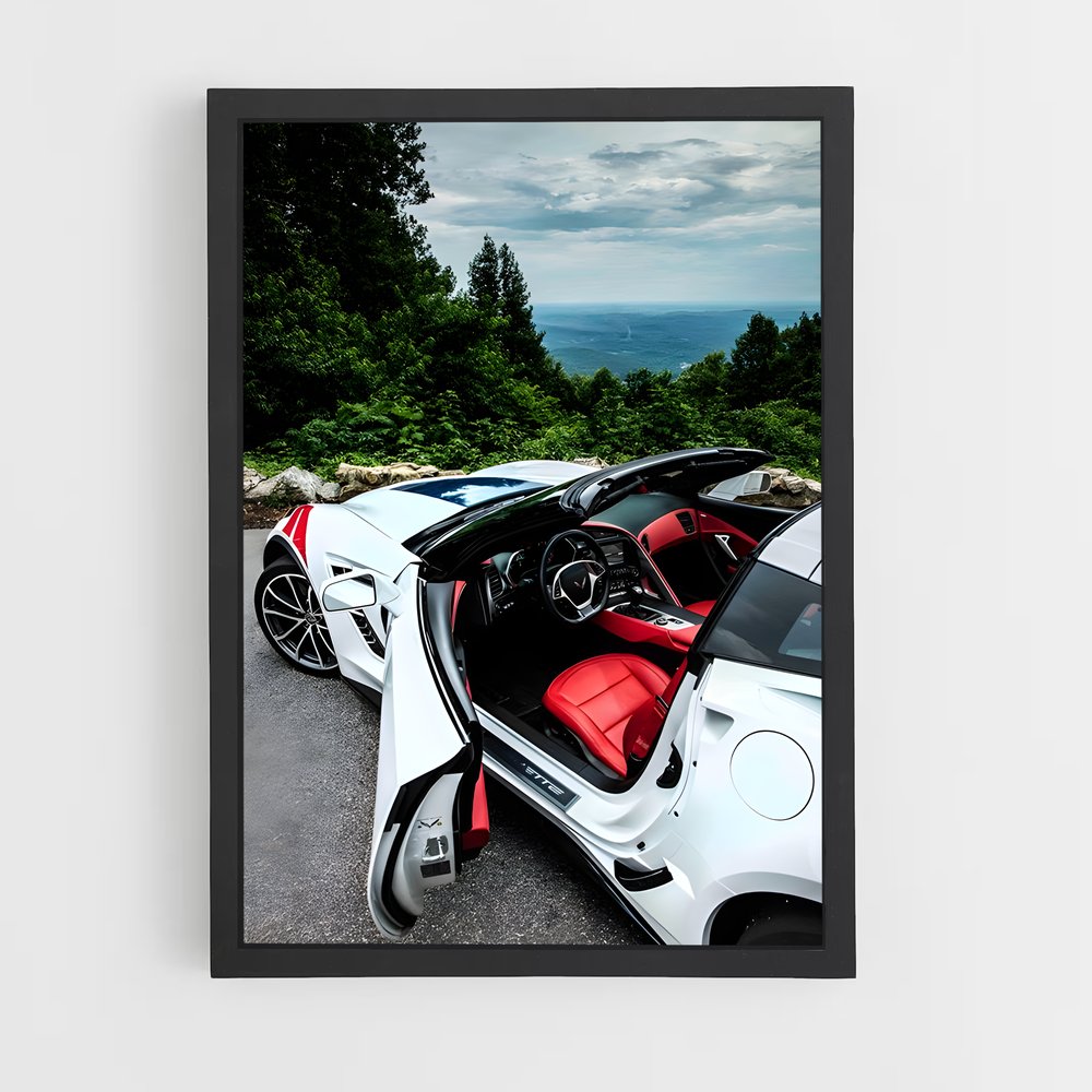 Poster Corvette Récit de Vitesse – affiche Chevrolet (vue 2)